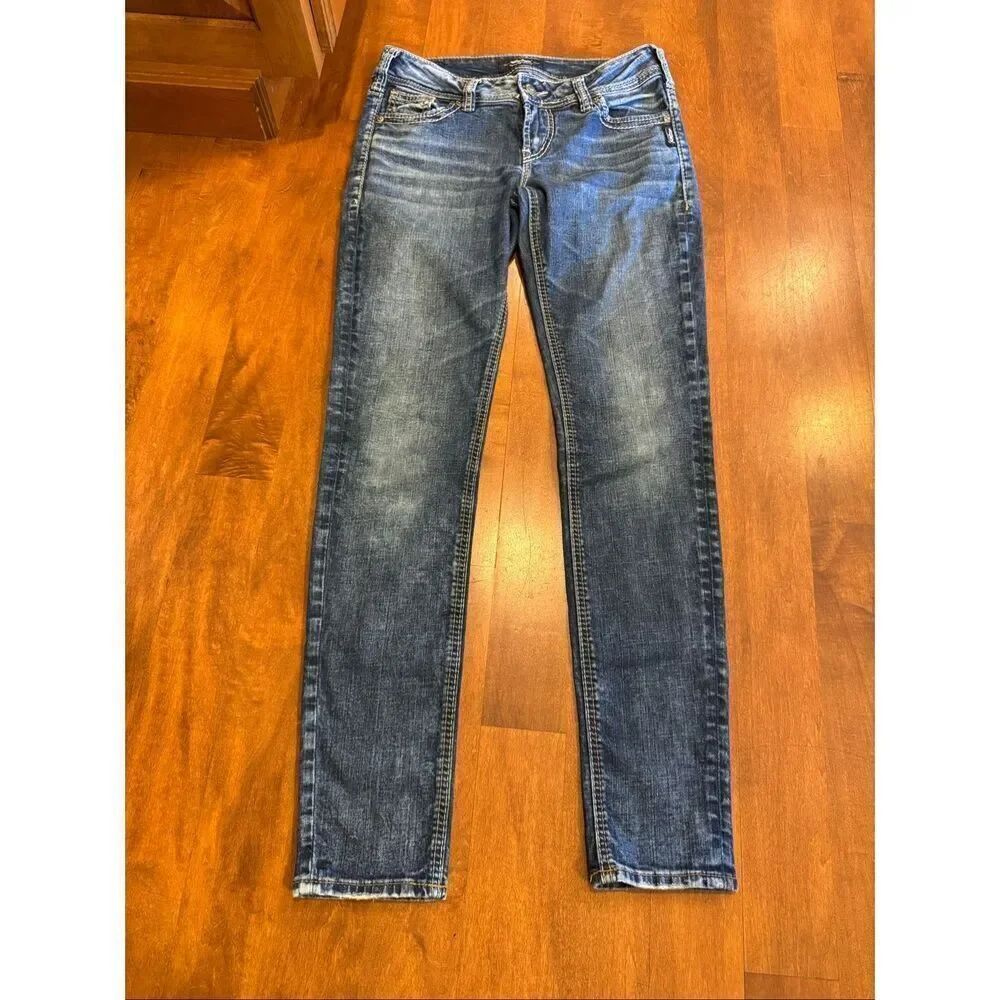 Woman’s Siver jeans Elyse mid skinny jeans size 27x31